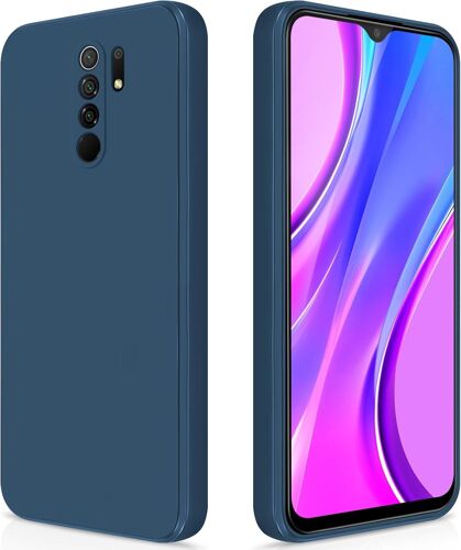Tianyi-Coque Pour Xiaomi Redmi 9 / Xiaomi Poco M2 Case En Silicone, Etui De Protection Antichoc Etui Housse Silicone Ultra-Mince Avec Couche Intérieure En Fibre Et Protection Pour Caméra, Bleu
