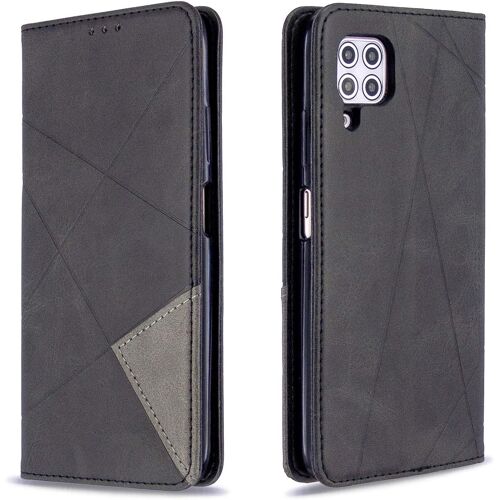 KAL-Coque Pour Huawei P40 Lite, Housse Portefeuille En Cuir Etui De Protection Avec Slim Tpu Silicone Bumper Antichoc Magnétique Flip Case, Porte Cartes Avec Fonction Support Cover (Noir)