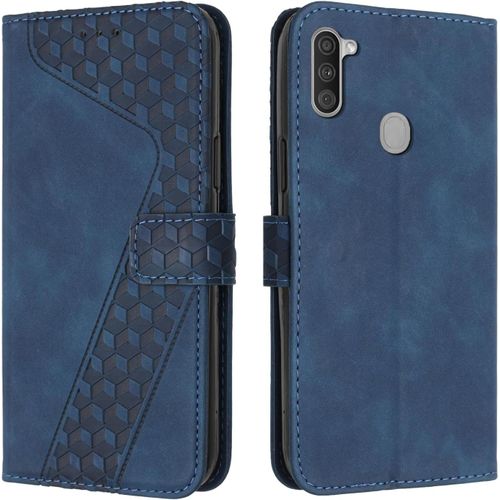 Coque Pour Samsung Galaxy A11 / Galaxy M11, ¿¿Tui Housse Protection En Cuir Pu [Pochette De Portefeuille] [Magn¿¿Tique], Antichoc Etui ¿¿ Rabat Pour Samsung A11 / M11 (Bleu)