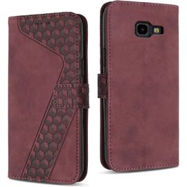 Kal-Coque Pour Samsung Galaxy J4 Plus 2018, Étui Housse Protection En Cuir Pu [Pochette De Portefeuille] [Magnétique], Antichoc Etui À Rabat Pour Samsung J4 Plus 2018 (Rouge)