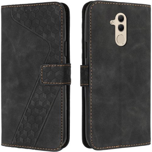 Kal-Coque Pour Huawei Mate 20 Lite, Étui Housse Protection En Cuir Pu [Pochette De Portefeuille] [Magnétique], Antichoc Etui À Rabat Pour Huawei Mate 20 Lite (Noir)