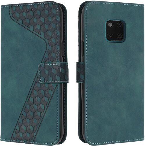Coque Pour Huawei Mate 20 Pro, ¿¿Tui Housse Protection En Cuir Pu [Pochette De Portefeuille] [Magn¿¿Tique], Antichoc Etui ¿¿ Rabat Pour Huawei Mate 20 Pro (Vert)
