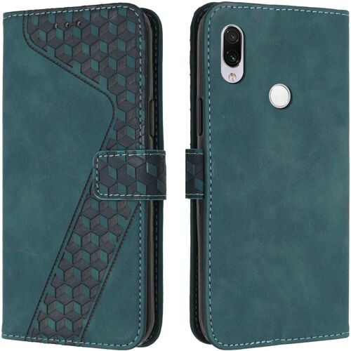 KAL-Coque Pour Xiaomi Redmi Note 7 / Redmi Note 7 Pro, Étui Housse Protection En Cuir Pu [Pochette De Portefeuille], Antichoc Etui À Rabat Pour Redmi Note 7 / Redmi Note 7 Pro (Vert)