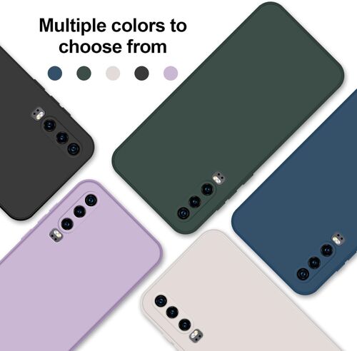 Coque pour Huawei P30 Case en Silicone, Etui de Protection Antichoc Etui Housse Silicone Ultra-Mince avec Couche Intérieure en Fibre et Protection pour Caméra, Vert