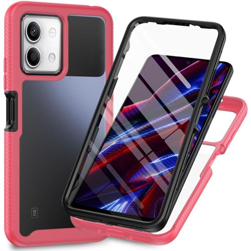 Kal-Coque Pour Xiaomi Redmi Note 13 5g Antichoc Housse Avec Protège Écran, 360 Degrés Full Body Etui Solide Double Face Bumper Portable Transparent Housse