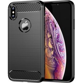 Kit Coque Silicone Souple + Verre Trempé Pour IPhone XS Max - Noir - Marque Little Boutik - Neuf