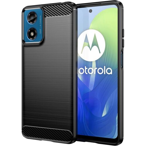 Coque Protection Bross¿E Noire Pour Motorola Moto G04s / G04 4g Souple Antichoc Xeptio