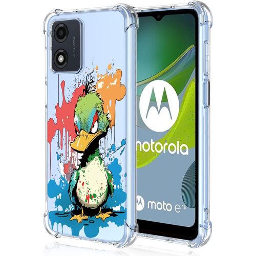 KAL-Coque Pour Google Pixel 6A Transparent - Série Colorée De Graffitis D'Art Cool, Motif Mignon, Étui Tpu Antichoc Ultra-Mince - Duck