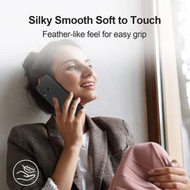 Coque pour Huawei P30 Lite Case en Silicone, Etui de Protection Antichoc Etui Housse Silicone Ultra-Mince avec Couche Intérieure en Fibre et Protection pour Caméra, Noir