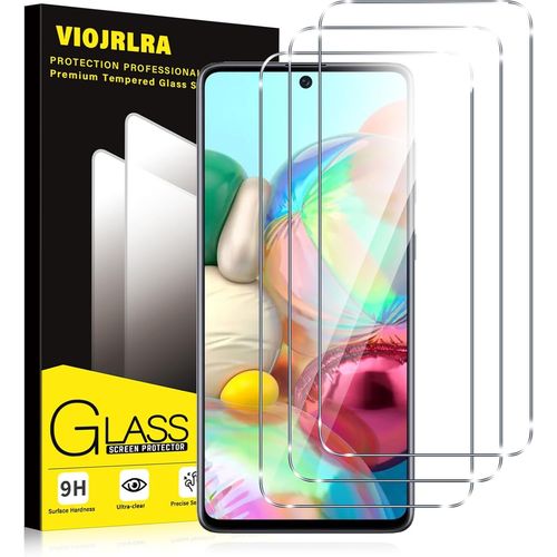 Tempered Glass [3 Pieces] For Samsung Galaxy A71, 9h Hardness Screen Protector, Ultra Resistant Screen Protector, Hd Clarity, Bubble-Free, Anti-Scratch