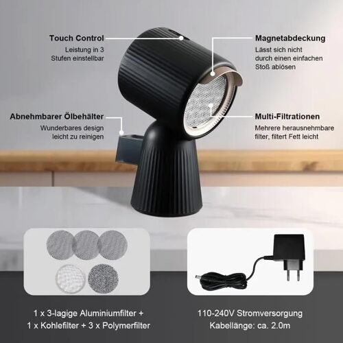 Hotte aspirante,Mini hotte aspirante - Portable,A+,180m³/h Succion