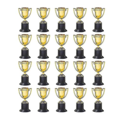 Lot De 20 Mini Gobelets Dorés En Plastique Pour Fêtes, Jouets Éducatifs Pour Enfants, Trophées, Prix De Vacances