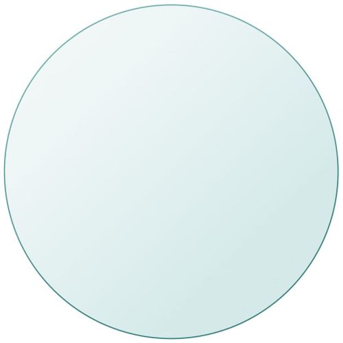 Plateau rond lot 1 Verre trempé Transparent 70 cm Épaisseur 8 mm