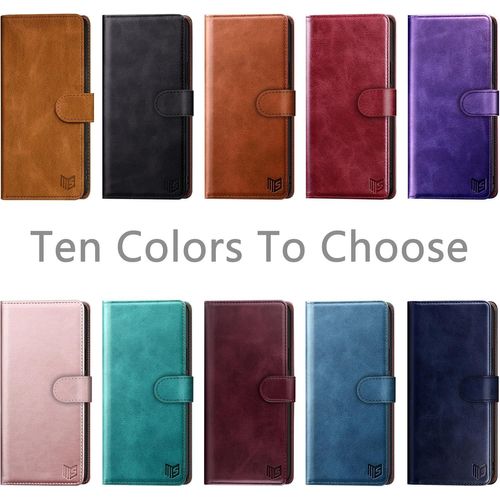 Kwex-Coque En Cuir Pu Pour Samsung Galaxy A16 5g - Protection Magnétique, Blocage Rfid, Fentes Pour Cartes, Bleu