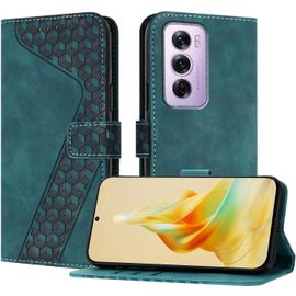 Kal-Coque Pour Oppo Reno 12 Pro 5g, Etui Protection Housse Premium En Cuir Pu Portefeuille Étui Téléphone [Fermoir Magnétique] [Fentes Pour Cartes] Flip Case(Vert)