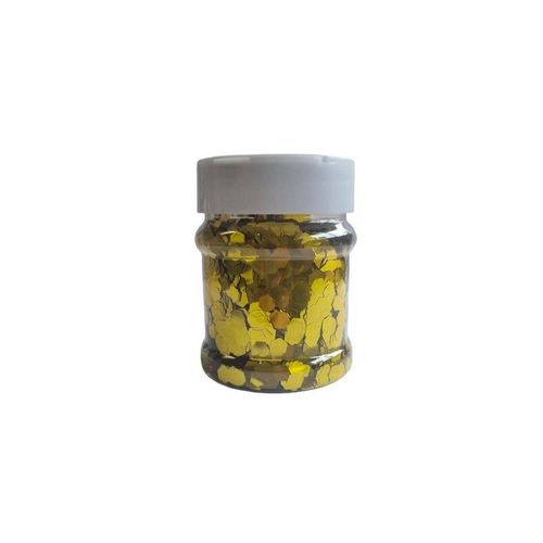 Paillettes Nid D'abeille 100g 6mm Or