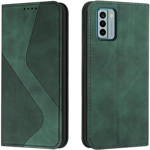 KAL-Coque Pour Nokia G22, Housse En Cuir Nokia G22, Cuir Portefeuille Housse Avec Magnétique Flip Étui À Rabat Case Etui Nokia G22 (Vert)