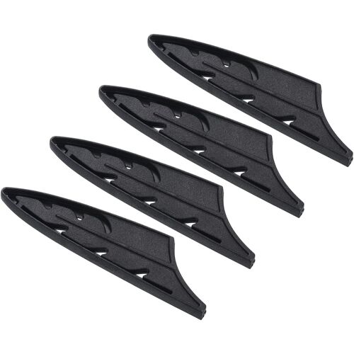 Jexnovashop-Plastique Sécurité Couteau Couverture Manches Pour 3.5"" Parage, 4 Paquet Couteaux Bordure Garde Lame Protecteur Universel Fourreau Pour Cuisine, Noir