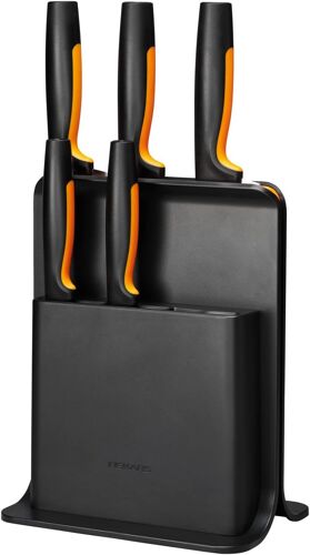 Chicslick-Bloc De Couteaux Design Avec 5 Couteaux, Functional Form, Comprenant Couteau À Légumes, Couteau À Tomates, Couteau De Chef Santoku, Couteau De Chef Et Couteau À Pain, Plastique, No[X616]