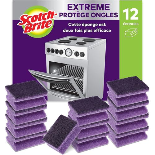 LETNERNY-Extreme, Éponge Grattante, 12 Par Lot - Pour Le Nettoyage Des Casseroles, Poêles, Grills Et Grilles De Four