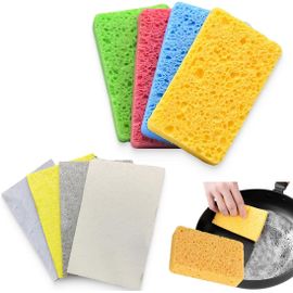 CHECARZHN--NO1-8 ¿¿ponge De Cuisine Pour Vaisselle, Eponge Magique, ¿¿ponge Magique, Eponge Reutilisable Lavable, Eponge Vaisselle, ¿¿ponge De Cellulose Naturelle Comprim¿¿e Pour La Cuisine Et La Maison