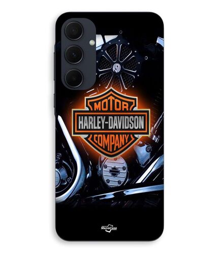 Coque Pour Samsung Galaxy A35 Motorcycles Harley Davidson Logo Maniacase