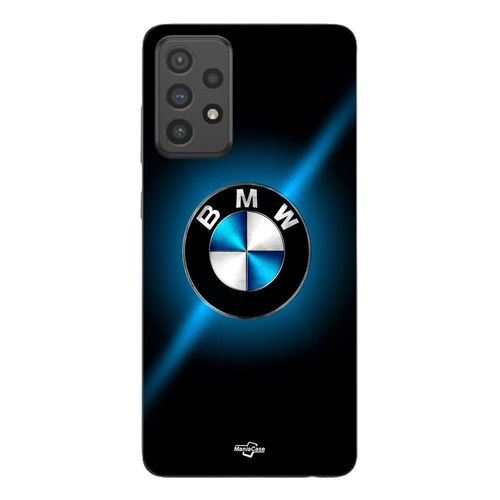 Coque Pour Samsung Galaxy A33 5g Logo BMW noir et bleu brillant Maniacase