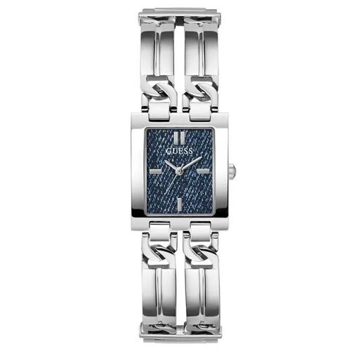 Montre - Guess - Gw0807l1 - Acier Inoxydable - Cadran Bleu - Bracelet Double Chaîne