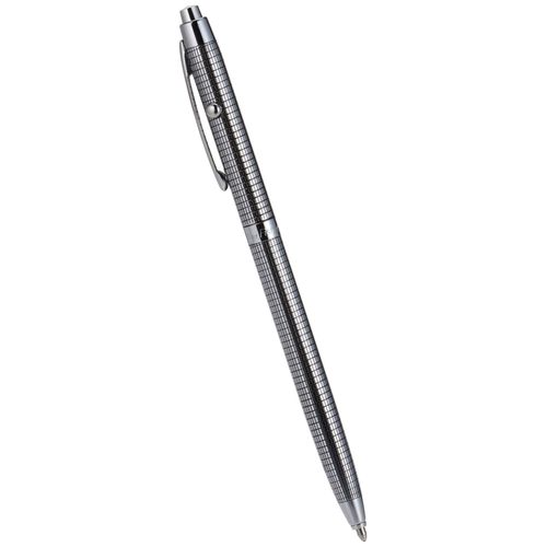 Stylo À Bille - Chrome Et Noir - Encre Noire - Pointe Moyenne - Rétractable - Fisher Space Pen