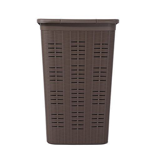 No Name 30051 Panier à linge 50L en plastique Gris 54,5 x 38 x 37 cm