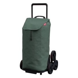 Diable Gimi - 168423 - Tris Urban Chariot de Courses avec 6 roulettes 100 % Polyester Vert 44,1 x 50,7 x 95,6 cm Grande