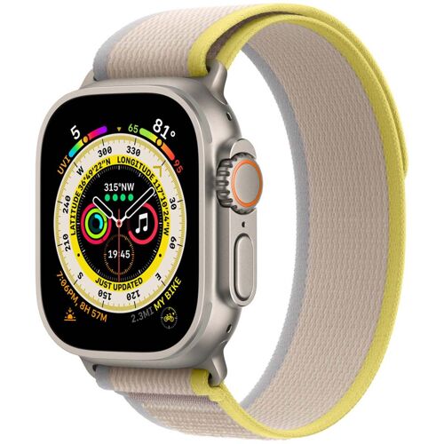 Apple - Boucle Pour Montre Intelligente - 49 Mm - Taille P/M - Jaune/Beige