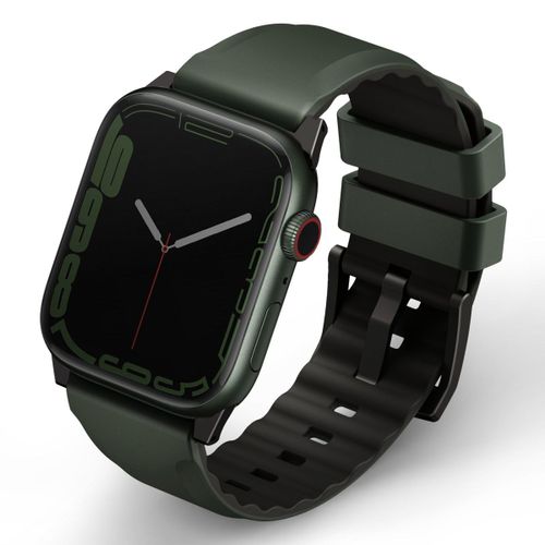 Uniq Bracelet Linus En Silicone Airosoft¿ Watch 1-9 / Se / Ultra (2) 42/44/45/49 Mm Vert Mousse