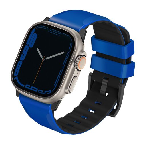 Uniq Bracelet Linus En Silicone Airosoft¿ Watch 1-9 / Se / Ultra (2) 42/44/45/49 Mm Racing Blue
