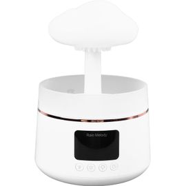 lbgwp60-Humidificateur De Nuage De Pluie, Diffuseur D'Huiles Essentielles, Diffuseur D'Arôme De Veilleuse De Sommeil Avec Minuterie D'Affichage, Humidificateurs D'Air Pour Bureau De