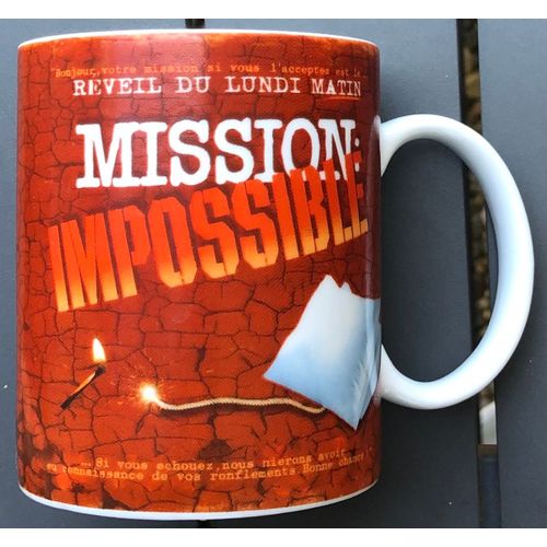 Tasse Mission Impossible Réveil Du Lundi Matin Star Mugs Café, Parodie, Humour
