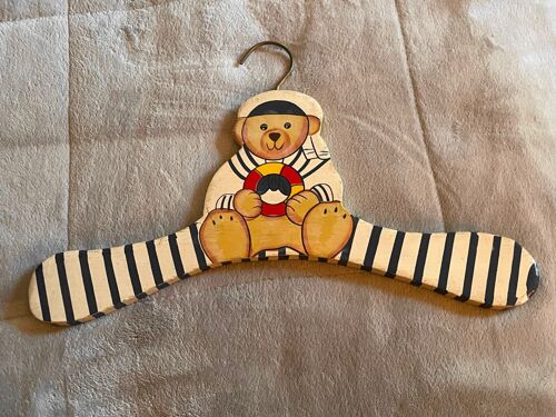 Cintre nounours enfant en bois