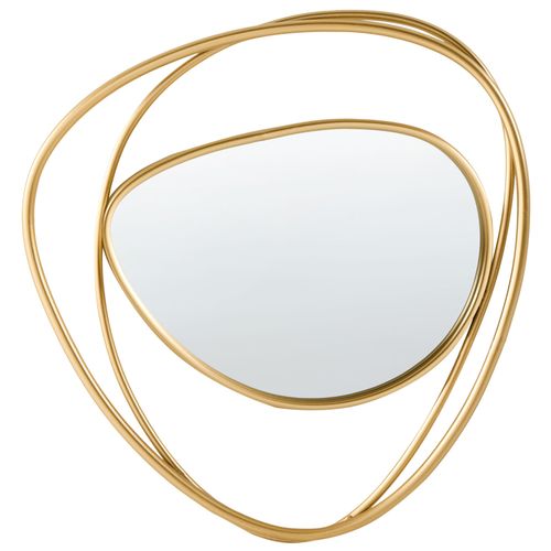 Miroir COURCY 50 cm 54 cm Métal Doré