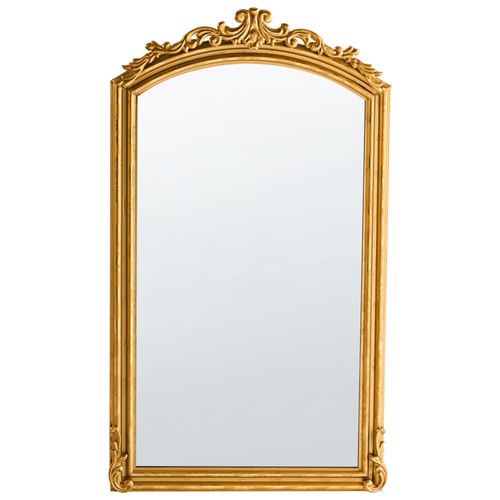 Miroir GORGES 55 cm 96 cm Métal Doré