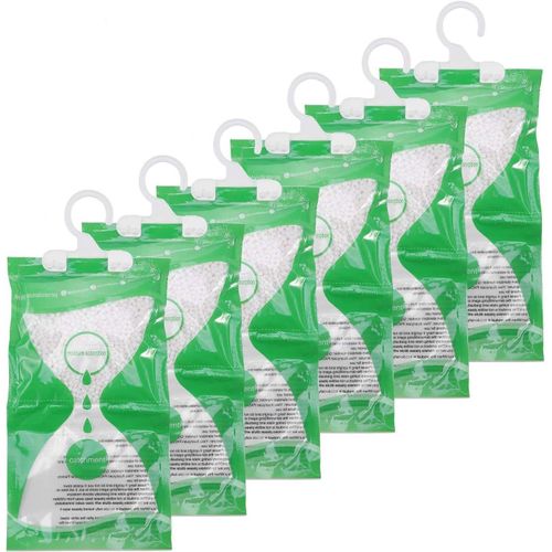 Lot de 6 déshumidificateurs à suspendre pour armoire anti-moisissure et anti-moisissure