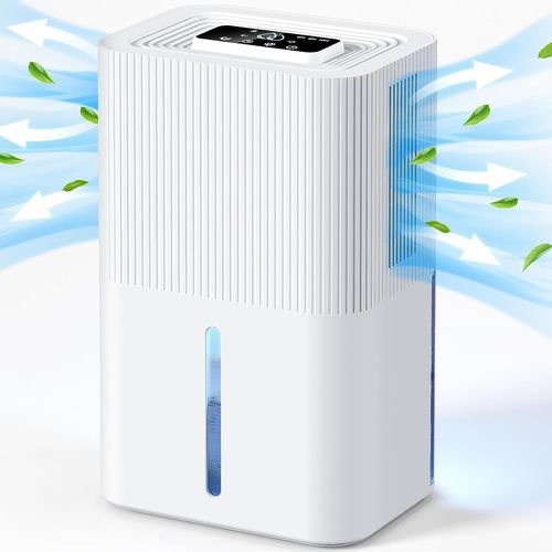 lbgwp60-Déshumidificateur Électrique 2,7 L Déshumidificateur De Pièce Silencieux Avec Arrêt Automatique, Minuterie 6-8-10H, Mode Veille, Veilleuse 7 Couleurs, Portable, Salle De Bain