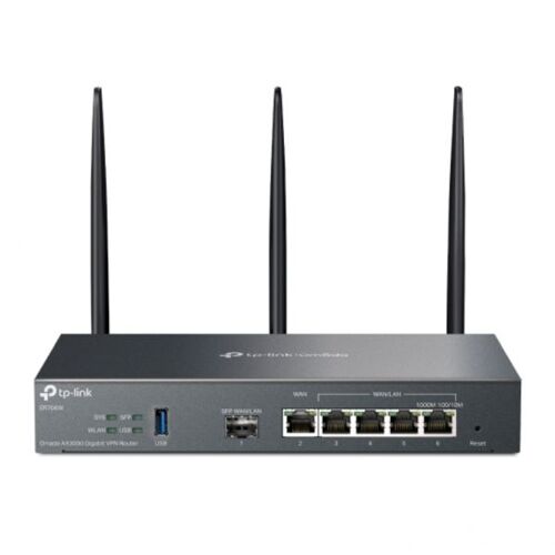 TP-Link Omada ER706W V1 - Routeur sans fil commutateur 4 ports - 1GbE - ports WAN : 6 - Wi-Fi 6 - Bi-bande - fixation murale