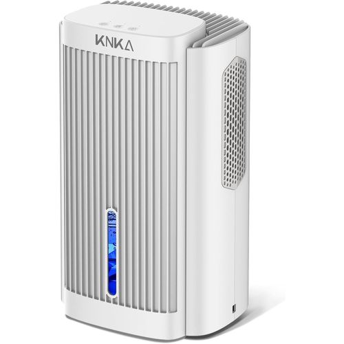 GUES-Deshumidificateur D Air, 1,1 L/Jour, Déshumidificateur Bruit Inférieur À 28Db, Pour Salles De Bain, Chambres Et Placards De Moins De 17M², Avec Arrêt Automatique Et Fonction De Dégivrage, Blanc