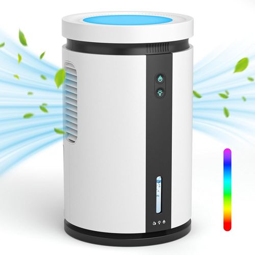 CHECARZHN--NO1-Déshumidificateur DAir, 2500Ml Absorbeur D'Humidité Electrique Avec Led 7 Couleurs, Arrêt Automatique Déshumidificateur Silencieux Pour Maison Salle De Bain Placard Chambre
