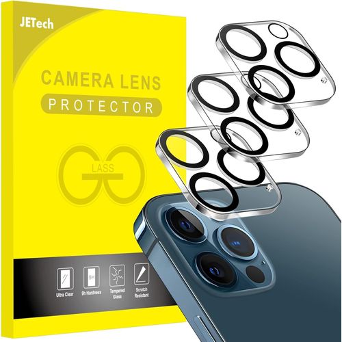 CAUC-Protection Objectif Caméra Arrière pour iPhone 12 Pro Max 6,7 Pouces, Film en Verre Trempé 9H, Ultra HD, Anti-Rayures, Lot de 3