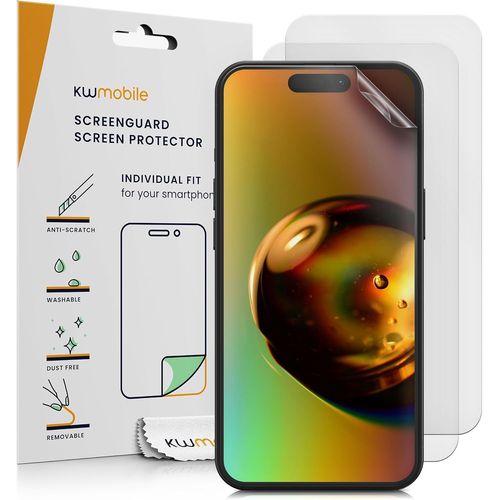 Kal-Film Protection Compatible Avec Apple Iphone 15 Pro Max -Film De Protection D'écran Mat Pour Téléphone En Plastique