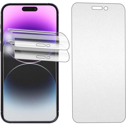 Kal-2pcs Protection Ecran Mat Pour Iphone 14 Pro Max, Film Protecteur Hydrogel Anti-Reflets Flexible Tpu Film De Protection D'écran, Anti-Empreinte Digitale