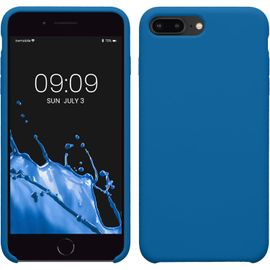 TRAHOO-Housse Compatible avec Apple iPhone 7 Plus/iPhone 8 Plus Coque - Housse de téléphone Protection Souple en TPU Silicone - Bleu récif