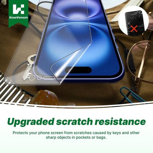 Mat Film Hydrogel Pour Iphone 14 Pro,2 Pièces Tpu Film Protection Écran Matte,Flexible Film De Protection D'écran,Antireflets,Anti-Traces