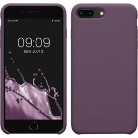 TRAHOO-Housse Compatible avec Apple iPhone 7 Plus/iPhone 8 Plus Coque - Housse de téléphone Protection Souple en TPU Silicone - Iris pâle